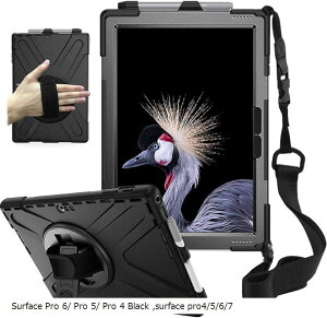 Microsoft Surface Pro 7/Pro 6/ 5/ 4 P[X |t یP[X LbNX^h Jo[ V_[P[X 360x ]
