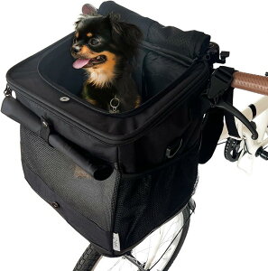 犬 自転車 かご バッグ ペット 猫 小型犬 4WAY 4.5kgまで対応 キャリーバッグ サイクル 前カゴ バックパック リュック ドライブシート ショルダー 飛び出し防止 リップストップ 肩掛け 顔出し