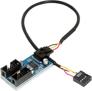 �݊��iUSB2.0 9pin 2����A�_�v�^�[ �}�U�[�{�[�h PC�P�[�XUSB�p�r