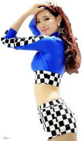 【楽天ランキング1位入賞】レースクイーン コスプレ ボディコン コスチューム セクシー 衣装 仮装 レディース ブルー
