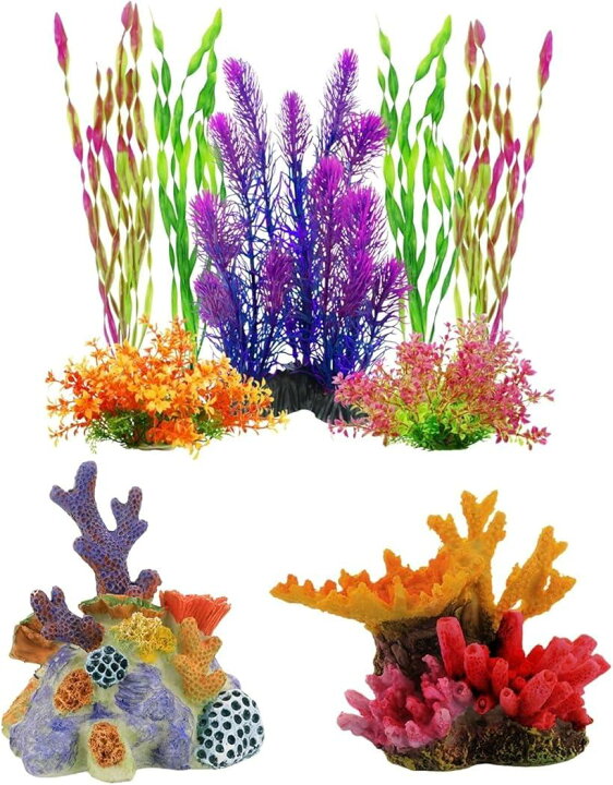 楽天市場】人工水草 アクアリウム オブジェ 水槽 レイアウト サンゴ 
