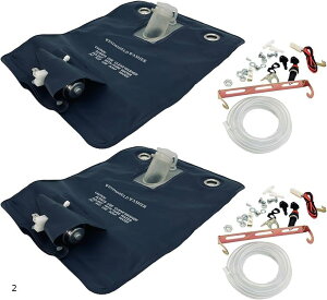 互換品 エスネット ウォッシャータンク 汎用 ウォッシャーポンプ付き 袋タイプ 12V ラジエーター冷却 インタークーラー対応 カンガルー式 SN-215-N2 1