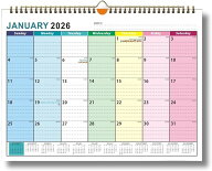 月間カレンダー 2026年1月-2027年6月 壁掛けカレンダー 書き込みしやすいデザイン 予定管理 大きめマス (…