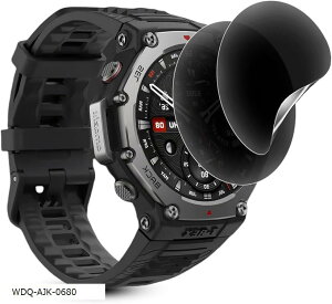 2���Z�b�gFor Amazfit T-Rex 3 �ی�t�B���� �� �`�����h�~ TPU�f�� 3�ی�t�B���� �̂������h�~�t�B���� �\��t���ȒP/�C�A�Ȃ�/�w��h�~/�X�N���b�`�h�~/�����ɂ���/�v���C�o�V�[�ی�