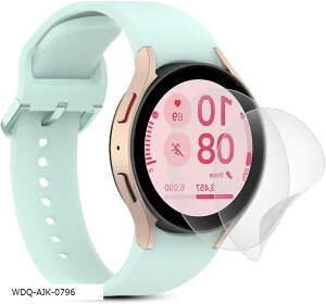 �A���`�O���A �t�B���� 2���Z�b�g�Ή� Galaxy Watch FE 40mm �ی�t�B���� �� TPU�f�� for 40mm�ی�t�B���� �M�����N�V�[�E�H�b�` �Ή��t�B���� (WDQ-AJK-0796)