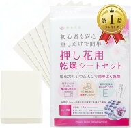 【楽天ランキング1位入賞】日本ヴォーグ社認定講師監修 押し花キット 乾燥シートセット 乾燥シート6枚 ク…
