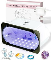 【楽天ランキング1位入賞】UVライト レジン用 両面照射 360度光源 4段階時間調節 60秒・180秒・300秒・60…