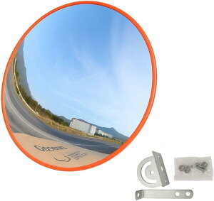 カーブミラー 丸型 ガレージミラー 駐車場 車庫 路地 死角解消 安全確保 屋外用 取り付け金具付
