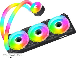 �݊��i �z�[�XLED �ȈՐ���N�[���[ 360 mm CPU�N�[���[ ARGB 5v 3pin LGA1700/1200/115X AMD:AM4�\�P�b�g�ɑΉ� 4pin PWM �u���b�NVer1_�_�C��