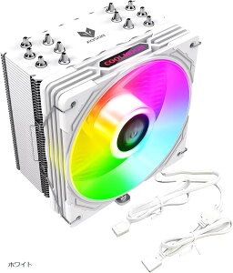 ݊iAS600 120mm LED ARGB 5v 3pin  TCht[ CPUN[[ LGA1700Ή AM5Ή 4pin PWM t@ q[gpCv6{ ubN