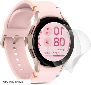 ���i���A���`�O���A �t�B����2���Z�b�g�Ή� Galaxy Watch FE 40mm�ی�t�B���� 40mm�t�B���� ���˒ጸ/��TPU�f��/�ȒP�\��t��/�S�ʕی�