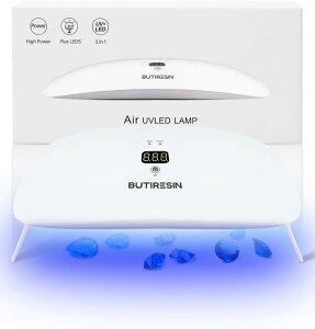 UV���C�g ���W���p UV/LED �W�F���l�C�� �l�C�����C�g �N���t�g �d�����C�g �܂肽���ݎ� �^�C�}�[�ݒ�\ USB Type-C �P�[�u�� 23 LEDs 36W 60�E180�b�^�b�`�X�N���[�� (�z���C�g)