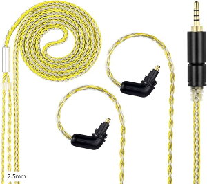 EXKY ���P�[�u�� �C���z���P�[�u�� �����p�P�[�u�� 16�c Sony�p MDR-EX1000�AEX600�AEX800�ȂǂɓK������ 2.5mm