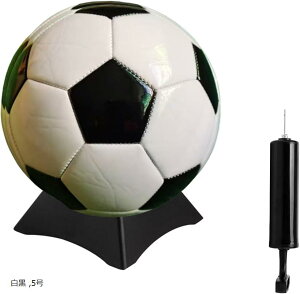 サッカーボール サイン用 台座付き 寄せ書き 記念 贈り物 4号 5号 白黒 3号