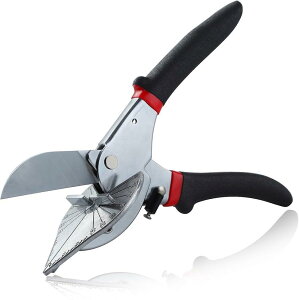 【楽天ランキング1位入賞】モールカッター 45度 プラスチックカッター アングルハサミ 木工用ラチェットマイター鋏 マルチアングルマイターカッター 配線モール ユニバーサルカッター 角