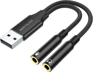 ݊i USB I[fBI ϊA_v^ P[u USB2.0 to 3.5mm Ot TEhJ[h DAC 24bit/96KHzΉ 3 TRSp Windows/Mac