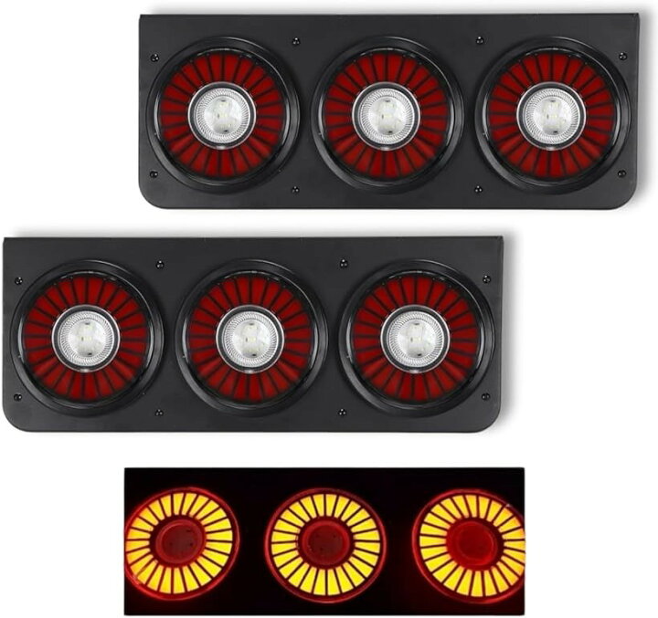 楽天市場】互換品 LED テールランプ 24V トラック 3連 丸型 丸テール 
