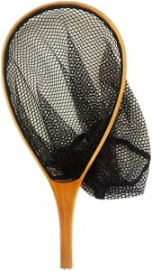 ランディングネット 渓流 ラバーネット タモ網 軽量 木製 フライフィッシング カヤック 渓流釣り トラウト管釣り フライフィッシングに ウェーディングマン用