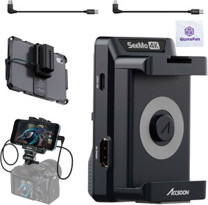 {}jAt SeeMo 4K rfIJ̉f iPhone iPad ŕ\ł 摜 ` RlN^ HDMI 30FPS / 1080p 60FPS gX~b^[ SRT RTMP Xg[~O