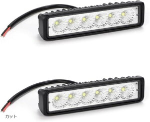 2ZbgLEDƓ 18W 12V/24VΉ h Px 6500K LpƎ ԗp [NCg tHOv  gbN It[h SUV d@ _Ƌ@B ԍƑΉ tbg