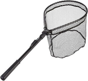 ランディングネット 折りたたみ 釣り タモ 網 軽量 伸縮 調整可能 ラバー タモアミ 玉網 フィッシング バス釣り 渓流 淡水海水対応