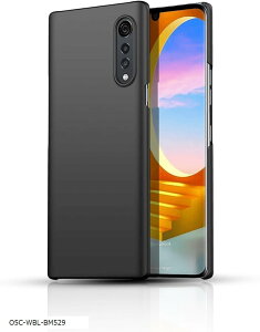 LG Velvet 4G/5G �P�[�X �u���b�N L-52A �p�̕ی�P�[�X TPU ���h�~ �y�� �_�� ���^ �ϏՌ� �g�ѕ֗� �S�ʕی�LG 4G/LG �X�}�z �}�b�g�u���b�N (OQW-HY-419)