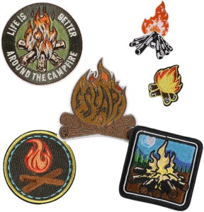 ワッペン 6枚セット アイロン アップリケ アウトドア キャンプ おしゃれ 大人 刺繍 衣類飾り DIY 手芸 男女兼用