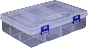 パーツケース 文具 画材 部品 収納 筆入れ 小物入れ ストッカー 仕切り付き