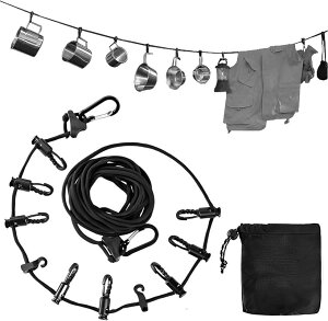 ハンギングチェーン デイジーチェーン ハンギングロープ アウトドア 物干し ケース付き