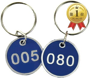 【楽天ランキング1位入賞】番号 タグ ステンレス ドア 番号札 キーホルダー 業務用 ネームプレート 屋外 30mm 耐久 防水 取付簡単 グリーン ブルー レッド イエロー