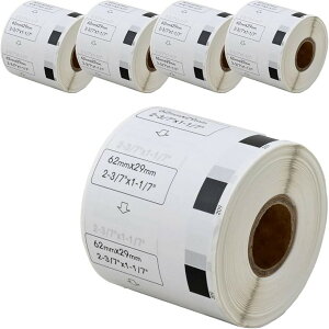 �݊��i �݊� DK-1209 �u���U�[ ���x�� 5���[���Z�b�g brother QL-820 / QL-1050 QL-1115NWB ���� (5���[��)