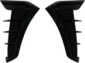 ラブピーシー ダミーダクト カーアクセサリー エンブレム カーボン サイド シール 汎用 パーツ カーボンステッカー カスタムパーツ 2個セット