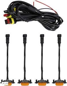 ݊iO}[J[ g^ ^R} OCgAo[ Tacoma Trd Grill 2016-2018p C[O}[J[ 4{Zbg LED vO ėpi Ao[