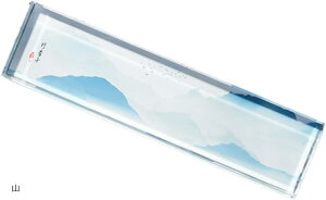 文鎮 クリスタル 書道 ペーパーウェイト モダン 文房具 ガラス 滑り止め 花 珊瑚色 花 碧 山