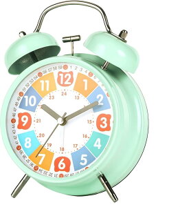 アナログ 大音量 振動 おしゃれ アラーム 目覚ましどけい うるさい 爆音 絶対起きれる目覚まし時計 爆音めざまし時計 起きられない人用 可愛い ベル音 知育 学習 静音 連続秒針 電池別売 幼