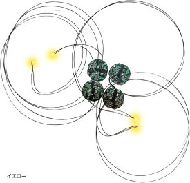 【楽天ランキング1位入賞】LED 磁気スイッチ付き 電飾ライト 4個セット CR927対応 ブルー レッド オレンジ グリーン ホワイト イエロー