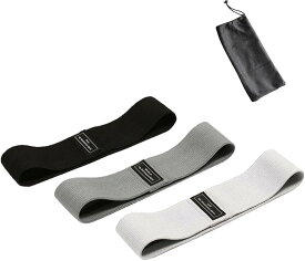 トレーニングバンド トレーニングチューブ ヒップバンド 強度別3本セット 筋トレグッズ フィットネス/ダイエット用 肌に優しい