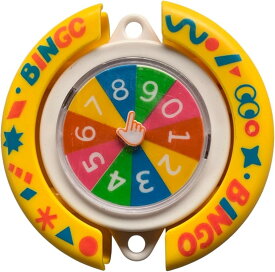 ビンゴ スピナー キーホルダー カラフルなルーレット付き ゲーム用アクセサリー (青・緑・ピンク・オレンジ)