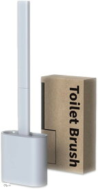 トイレ 掃除 ブラシ 壁掛け 床置き 省スペース 耐久性 柔軟性 傷防止 グレー