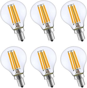 KY LEE LED�d�� G45 E14���� 4W 40W�`���� �d���F����2700K �L�z���^�C�v 360�x���� 6�� (ST64-6Wx6-T)