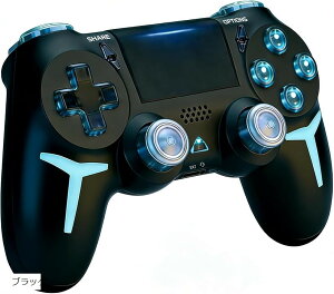 ps4�R���g���[���[ pc �v�V���f�� �Q�[���p�b�h 6���W���C���Z���T�[ ��d�U�� �������{�^�� Bluetoooth ����/�L������ڑ� �x���Ȃ� �u���b�N �p�[���z���C�g �p�[���u���b�N