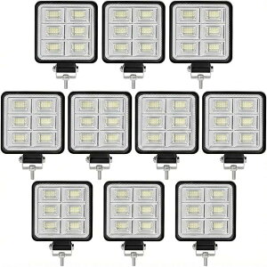 LED���[�N���C�g 144W LED��Ɠ� 12V 24V 6000k �ėp �L�p LED������ �⏕�� �D�� �g���b�N��Ɠ� �p�x���� 10�� WK18