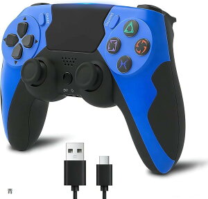 PS4 �R���g���[���[ PC �Q�[���p�b�h e�X�|�[�c��p ���C�����X �Q�[���R���g���[���[ 1000Hz �|�[�����O���[�g ����/�L���ڑ� ����x�� �f���A���U�� 6���W���C�� �^�b�`�p�b�h���� �� �u���b