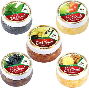 �V�[�V�� �t���[�o�[ DeCloud Shisha Friut Hookah Mix Flavors Set Tobacco �� Nicotine Free Molasses (50gx5PCS-C)