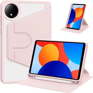 �݊��iXiaomi Redmi Pad SE 8.7�C���` 2024 �^�u���b�g�J�o�[ 360° �X�^���h �t�H���I �t���b�v �X�}�[�g�J�o�[ �y���z���_�[�t�� �^�u���b�g�P�[�X (�s���N, 21.6x14.2x1.5cm)