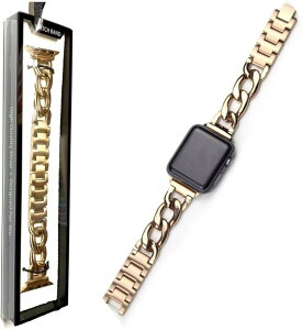 Apple watch �`�F�[���o���h ������� �A�b�v���E�H�b�` ���v �x���g/�X�e�����X �V���o�[ Series 10 9 8 7 6 5 4 Ultra ���f�B�[�X �����Y (�s���N�S�[���h, 44mm 45mm 46mm 49mm)