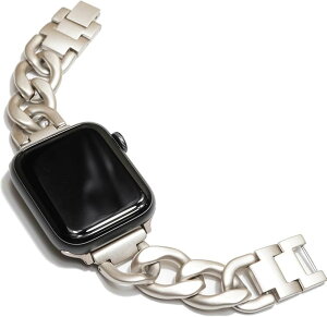 Apple watch �`�F�[���o���h ������� �A�b�v���E�H�b�` ���v �x���g/�X�e�����X �V���o�[ Series 10 9 8 7 6 5 4 Ultra ���f�B�[�X �����Y �M�t�g (�X�^�[���C�g, 40mm 41mm 42mm)