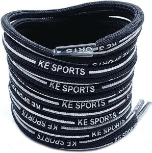 �V���[���[�X SHOELACES�C�R �ۂ��R �C�Ђ� ������� �X�j�[�J�[ 120cm �A���t�@�x�b�g�u���b�N (�A���t�@�x�b�g�u���b�N, 120)