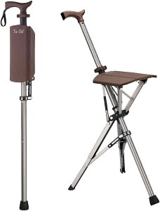 Chair �^�[�_�`�F�A �X�e�b�L�`�F�A ��֎q �֎q�ɂȂ�� ��r�� �u���E�� ��̒����F85cm (�u���E��, ��̒����F85cm)