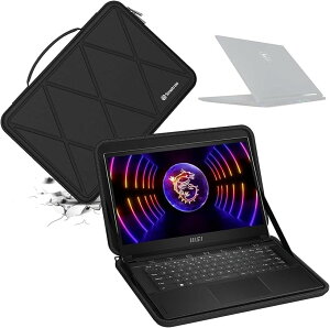 �݊��i �n�[�hEVA�ی�X���[�u�P�[�X 14�C���` MSI Stealth 14Studio A13VF-041US ���b�v�g�b�v�p�n�[�h�P�[�X �h�� (Black-For MSI 14�C���`, For MSI 14�C���`(X8261))